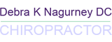 Minimalist text-based logo reading ‘Debra K. Nagurney, DC’
