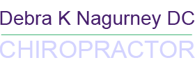 Professional chiropractic logo featuring the name ‘Debra K. Nagurney DC’